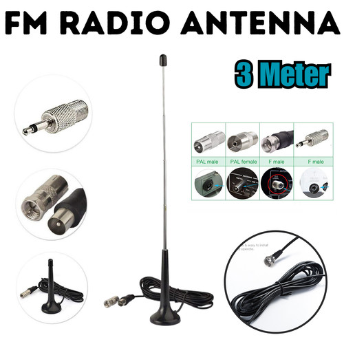 Radio antenna for - fm,